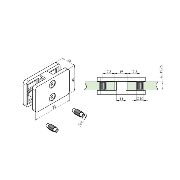 10 Pinces à Tube Occlusives Premium Instruments, 6,25 Pouces, Droit, Inox