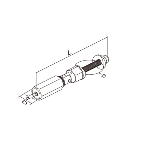 Tendeur câble ⌀ 6 mm...