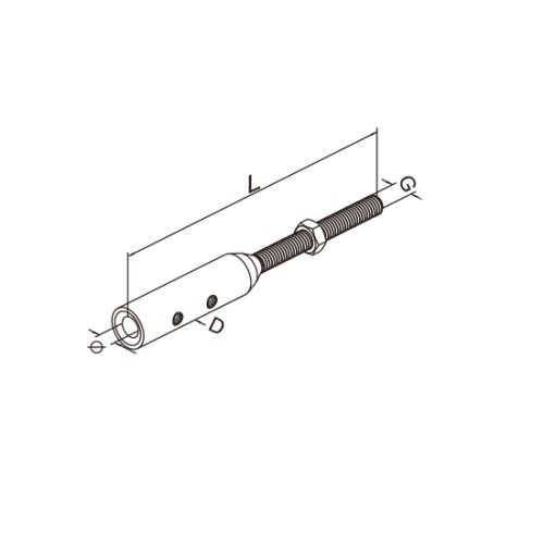 Tendeur câble ⌀ 4 et 6 mm