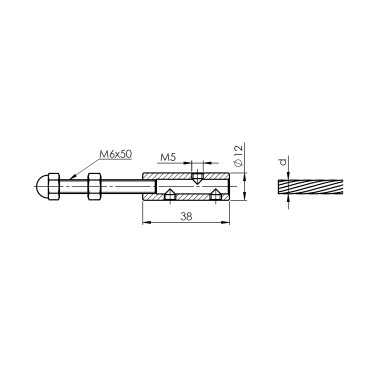 Tendeur câble ⌀ 6 mm