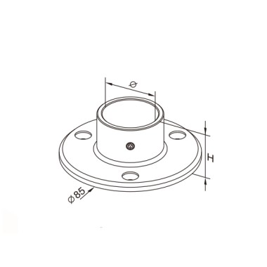 Platine fixation murale -...