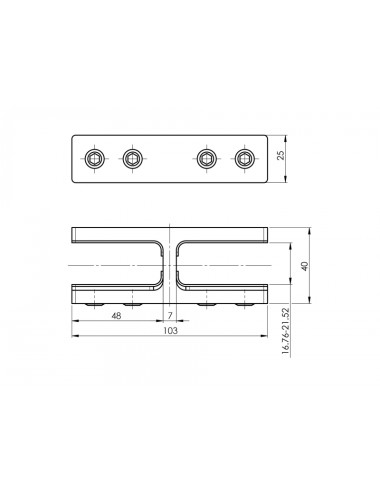 Pince à verre de connexion
